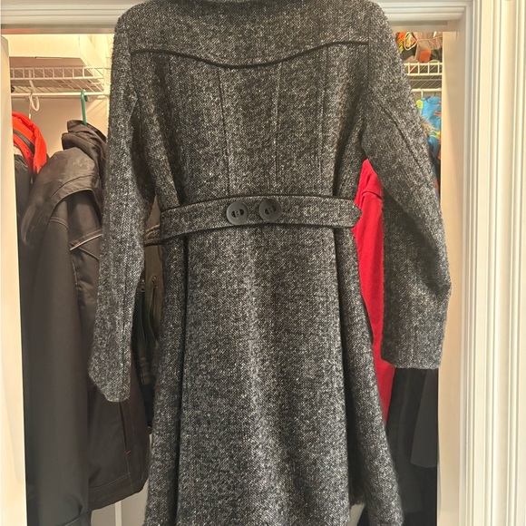 Soia & Kyo Charcoal Belted Trench Coat - Picture 2 of 2